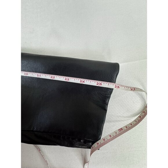 VTG Brooks Brothers Y2K Mens Black Leather Blazer M Old Money Quiet Luxury Layer - Picture 15 of 16